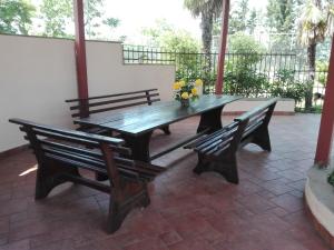 A balcony or terrace at Villa Anna