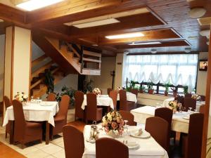 Χώρος καθιστικού στο Motel din Darste