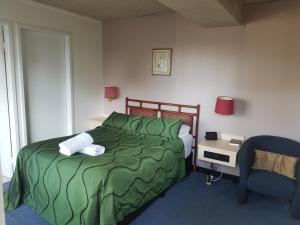 Postel nebo postele na pokoji v ubytování Raceways Motel