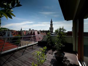 Un balcón o terraza de Apartamenty Złota Nić