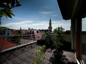 Balkón alebo terasa v ubytovaní Apartamenty Złota Nić