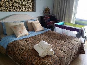 Posteľ alebo postele v izbe v ubytovaní Vidos apartment Barbati