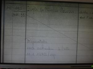 un pezzo di carta con un grafico sopra di Ristorante Alpino a Sonogno