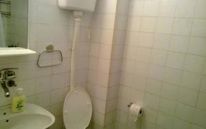 y baño con aseo y lavamanos. en Seaside apartments and rooms, en Kotor