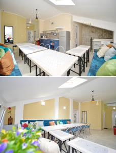 Kuchyň nebo kuchyňský kout v ubytování Hostel Pupa