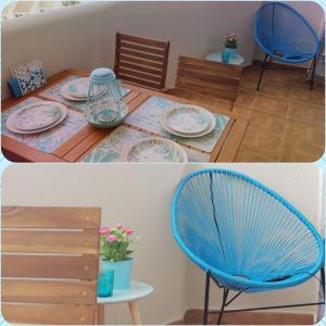 Ein Sitzbereich in der Unterkunft Benal-beach Marina Deluxe