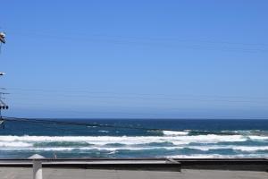 Uma vista do mar geral ou uma vista do mar a partir da casa de férias