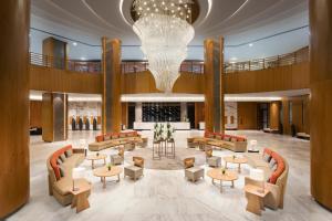 Uma área de estar em Melia Yangon