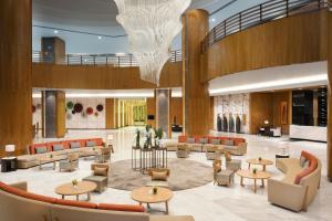 Uma área de estar em Melia Yangon