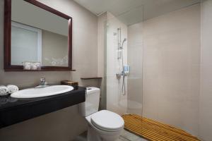 Koupelna v ubytování Sapa Luxury Hotel