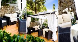 A seating area at Hotel Mediterraneo