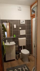 Koupelna v ubytování Mendei Vendégház Loft Apartman
