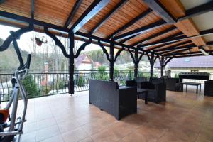Balkon lub taras w obiekcie Gospodarstwo Agroturystyczne Watra