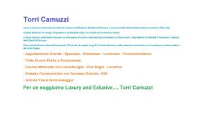 uma imagem da primeira página do documento canamaica sem fins lucrativos em Torri Camuzzi Exclusive Luxury Apartment em Pescara