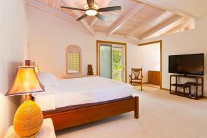 Cama ou camas em um quarto em Moloa'a Bay Villa