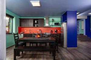 A kitchen or kitchenette at Villa Menelaos