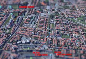 The surrounding neighborhood or a neighborhood close to a vendégházakat