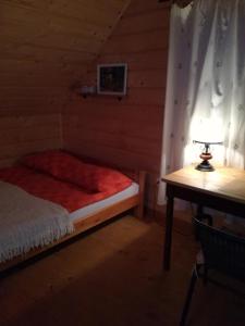 Łóżko lub łóżka w pokoju w obiekcie Dom pod Jesionami