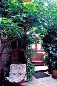 Κήπος έξω από το Hotel Aranjuez