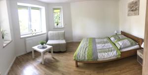 Postel nebo postele na pokoji v ubytování Haus Sonnenschein