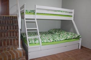Postel nebo postele na pokoji v ubytování Spreewald Ferienwohnung Lübben