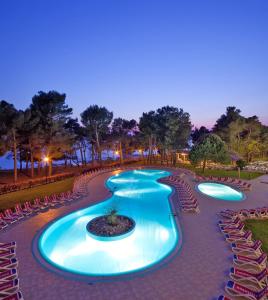 Ein Blick auf den Pool von der Unterkunft Hotel Aurora Plava Laguna oder aus der Nähe