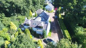 an aerial view of a house with a roof at JustB Edinburgh in Edinburgh