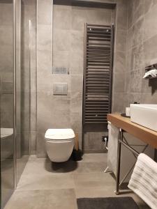 Kúpeľňa v ubytovaní Apartman VIP, with Free Garage Parking