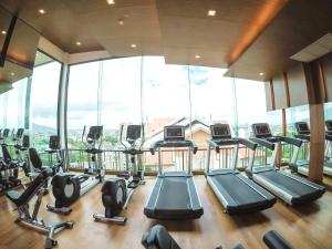 Fitness centrum a/nebo fitness zařízení v ubytování The Astra A719
