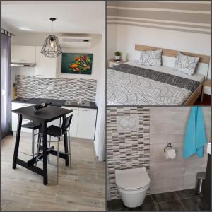 Postel nebo postele na pokoji v ubytování Apartments & Studio Matan