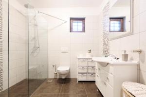 Koupelna v ubytování Apartman Lastavica