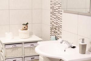 Koupelna v ubytování Apartman Lastavica
