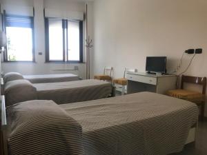 TV a/nebo společenská místnost v ubytování Hotel Cristallo