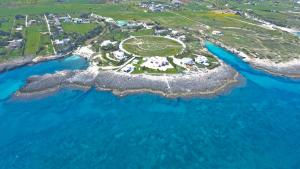 an aerial view of an island in the ocean at Case Vacanza Marzano in Monopoli