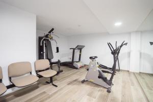 Fitness centrum a/nebo fitness zařízení v ubytování Hotel Pozo del Duque