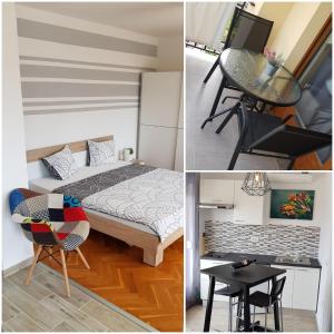 Kuchyň nebo kuchyňský kout v ubytování Apartments & Studio Matan