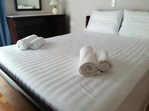 Posteľ alebo postele v izbe v ubytovaní Grace Apartments