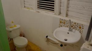 A bathroom at Ecotopía Park
