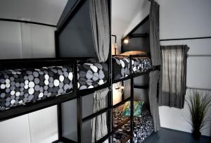 涛岛涛岛潜水DPM酒店及酒吧的有两张双层床和一扇窗户的房间 更多72张照片