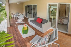 Area soggiorno di Villas Coco Beach Praslin