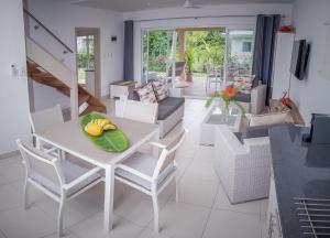 Area soggiorno di Villas Coco Beach Praslin