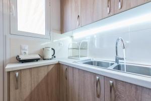 A kitchen or kitchenette at Stylish Athenian Flat