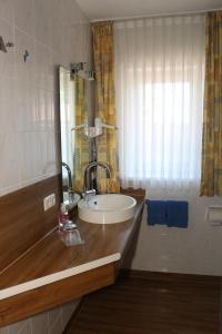Koupelna v ubytování Hotel Baldus
