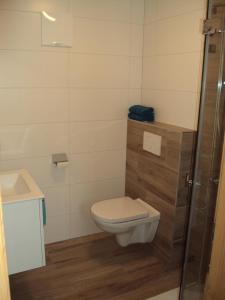 Koupelna v ubytování Haus Fuetsch