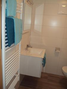 Koupelna v ubytování Haus Fuetsch