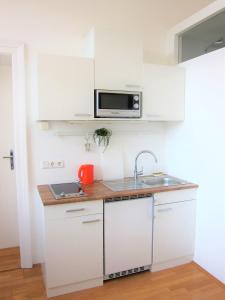 Kuchyň nebo kuchyňský kout v ubytování Appartement Ambiente