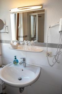 Koupelna v ubytování Landgasthaus Zollerstuben