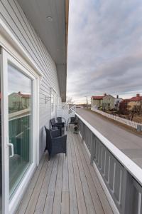 Balkón nebo terasa v ubytování Tore Hunds Apartments