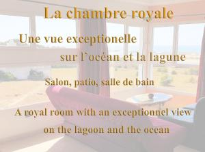a royal room with an exceptional view on the lagoon and the ocean at Maison de la Lagune in Oualidia