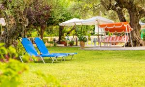 A garden outside Pelagos Studios